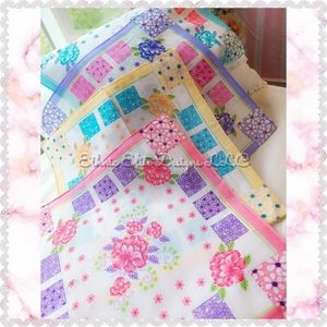 New Set of 4 Vintage designed Handkerchief